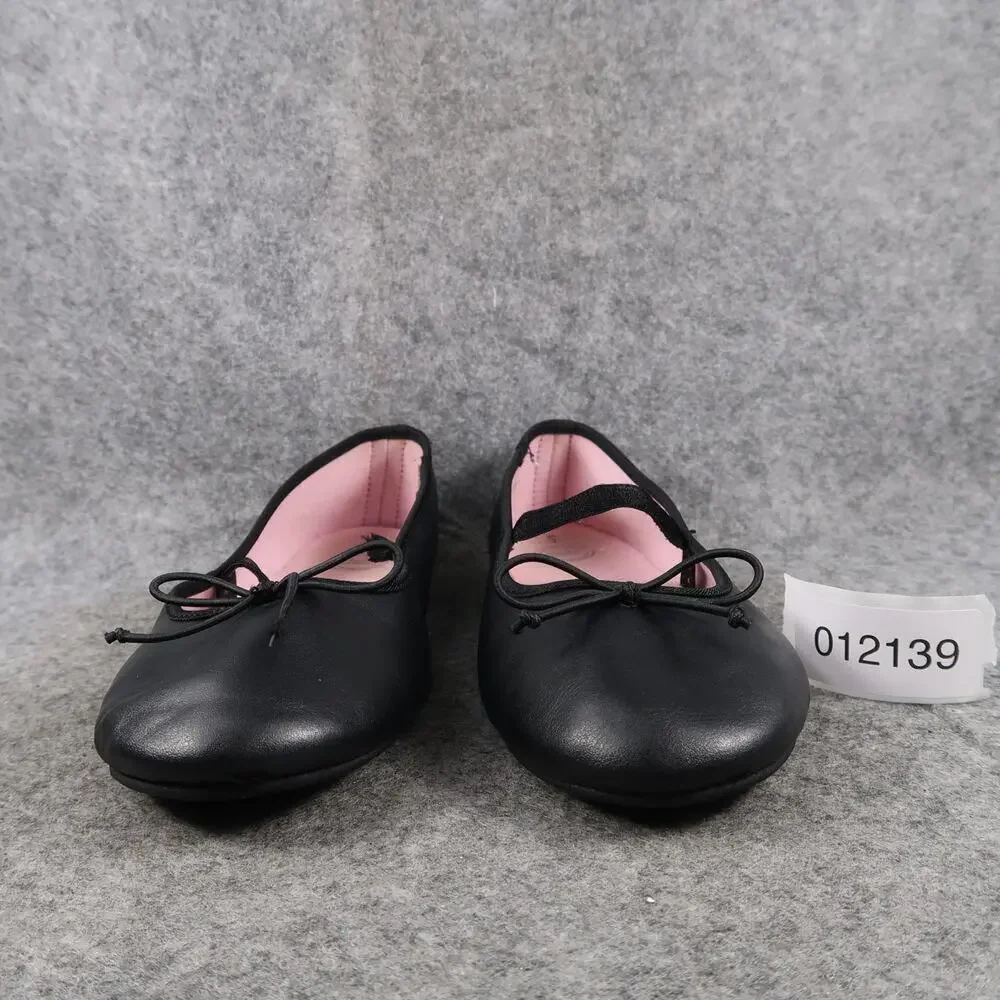 Wonder Nation Shoes Kids 5 Ballet Flats Girls Slip On Black Bow Casual Dress